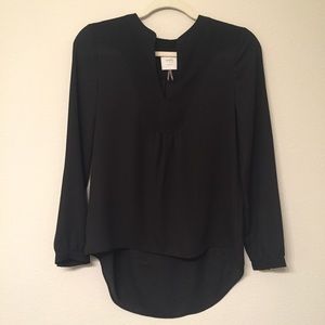 HD in Paris Sheer Black Blouse Top